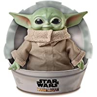 Los mejores  - Star Wars Baby Yoda El niño de la serie The Mandalorian- figura peluche de 28 cm- color verde- (Mattel GWD85)